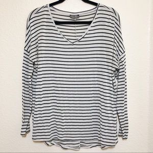 Striped cotton long sleeve.